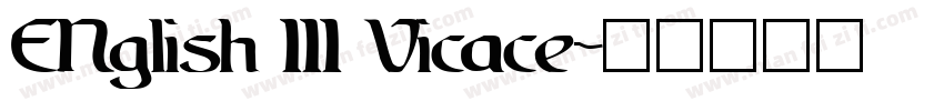 ENglish 111 Vicace字体转换